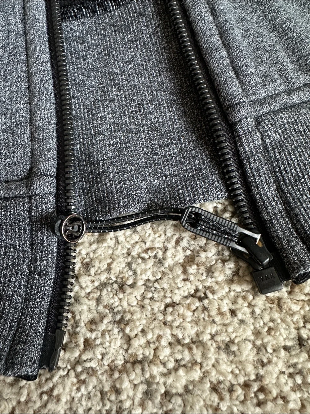 lululemon athletica Scuba Charcoal Gray Full-Zip Hoodie